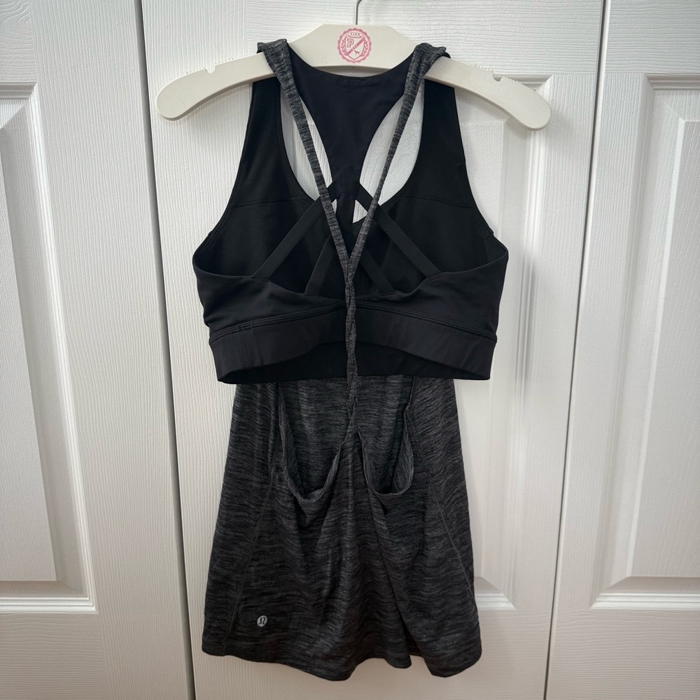 Lululemon Twist and Toil Tank in Heathered Black / Black - Picture 4 of 6